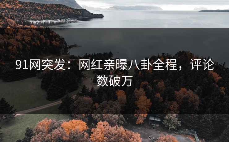 91网突发：网红亲曝八卦全程，评论数破万